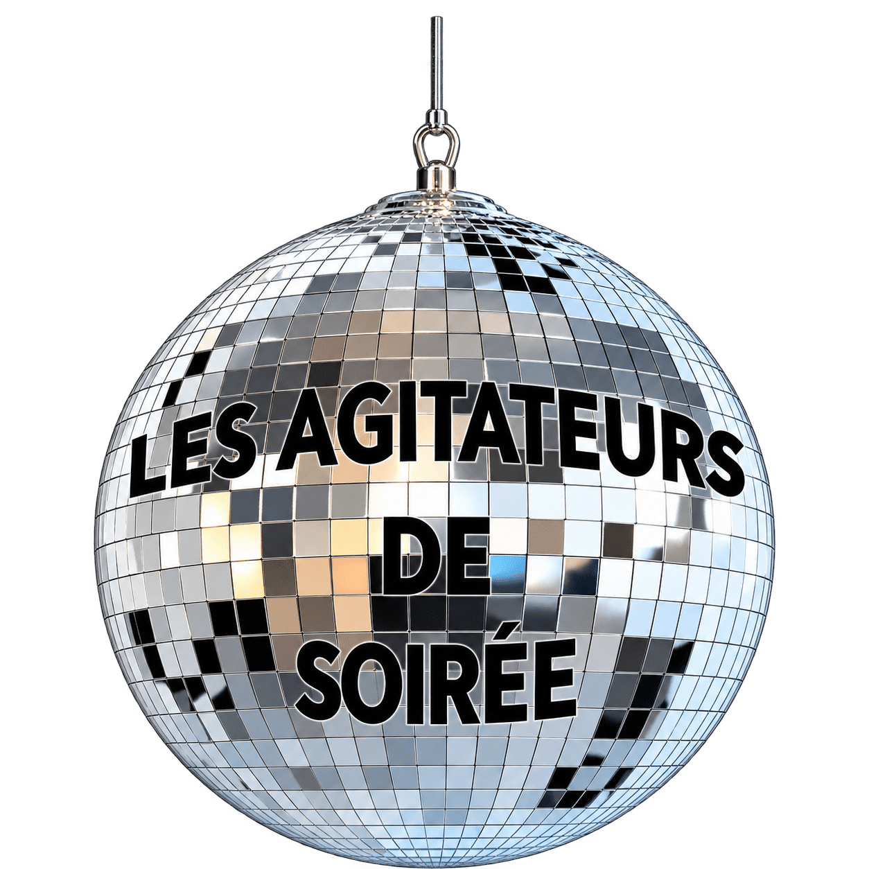 Les Agitateurs de soirée – logo boule à facettes